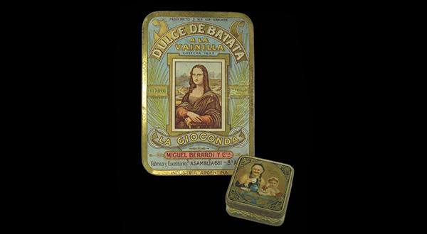 Imagen antigua de una lata de dulce de batata de La Gioconda